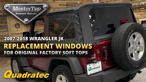 Jeep Wrangler Soft Top Rear Window Panel