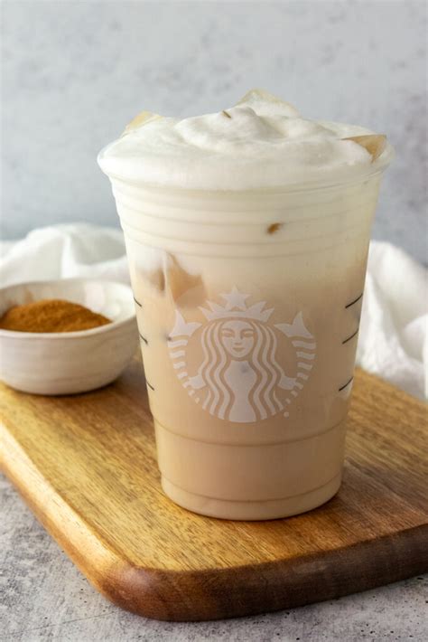 Homemade Starbucks Iced Chai Latte With Vanilla Sweet Cream Cold Foam