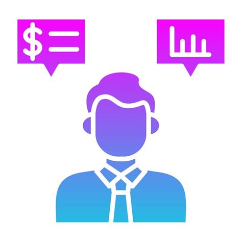 Iconos De Asesor Financiero Vector Premium