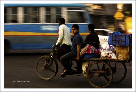 Rickshaw Van Handy For Short Distance Mirza Ferdous Alam Busy