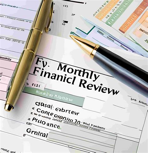 monthly financial review   matters week plan week plan