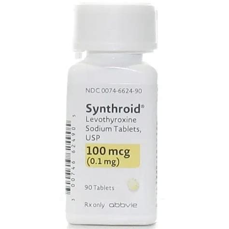 Synthroid Mcg Sold In Pots Of Tablets Prescription Required