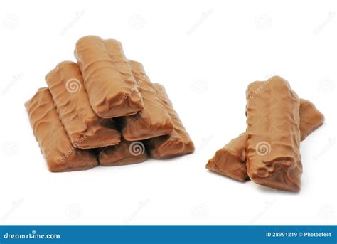 Chocolate On White Background Stock Image Image Of Dessert