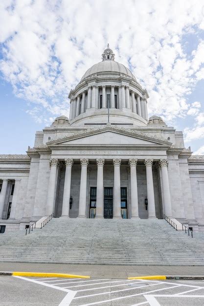 Premium Photo | A building at the washington state capitol