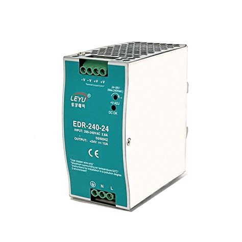 Edr 240 240w Ac To Dc Converter Din Rail Power Supply China Din Rail Power Supply And