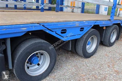 Used Meusburger Heavy Equipment Transport Semi Trailer Pianale