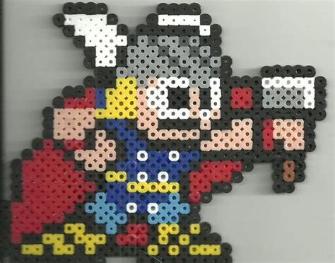 Thor By Ravenfox Beadsprites On DeviantART Perler Beads Bead Crafts