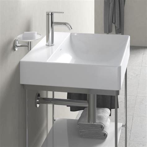 Duravit DuraSquare Lavabo blanc avec WonderGliss 1 trou percé non