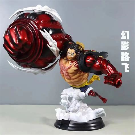 32CM New Anime ONE PIECE GK Luffy Combat Posture 4th Gear Super Ape