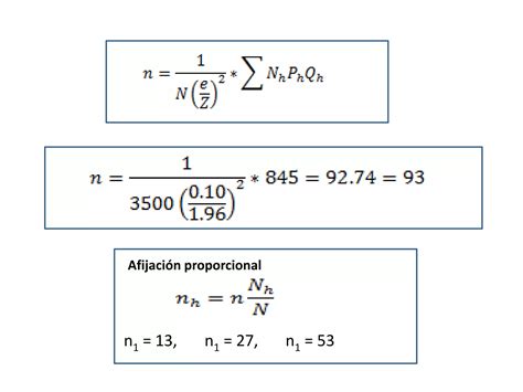 Cálculo Del Tamaño De Muestra Con Ejemplos Ppt