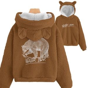 Winter Bear V Children Hoodie Ears Fleece Hoodie Animal Ears - Etsy