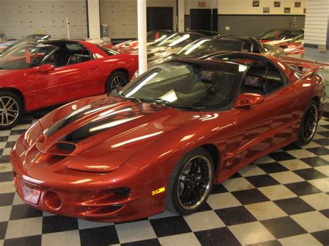 70 2002 Sunset Orange Pontiac Trans Am With Custom Ws6 Package 6 Speed