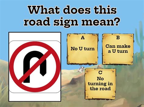 Driving test signs 1 - Quiz