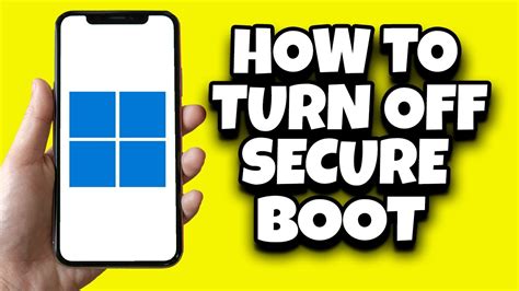 How To Turn Off Secure Boot On Windows 11 Fast Youtube