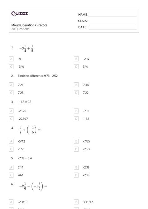 50 Math Worksheets For 8th Grade On Quizizz Free And Printable