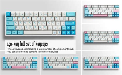 Amazon Hyekit Keycaps Keys Pbt Dye Sublimation Milk Keycap