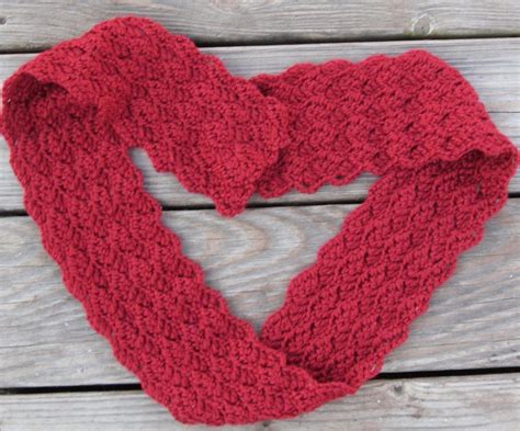 Red Crochet Scarf - Etsy