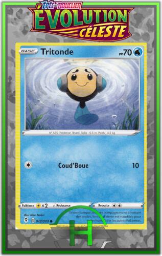 Tritonde EB07 Évolution Céleste 042 203 Carte Pokemon Française