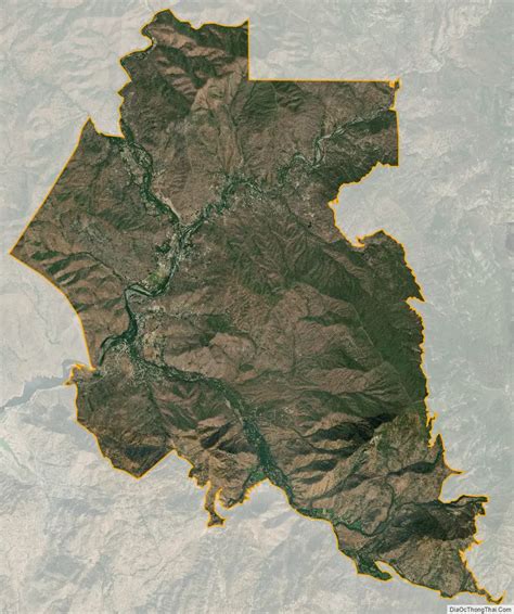 Map of Three Rivers CDP, California