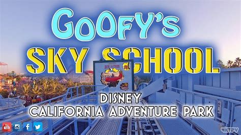 Disney California Adventure Park Goofys Sky School Pov Complete