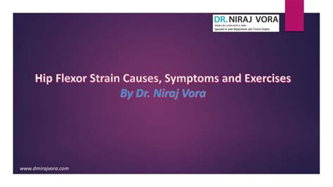 Hip Flexor Strain Causes Symptoms And Exercises By Dr Niraj Vora