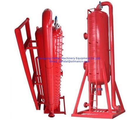 Drilling Mud Gas Liquid Solid Separator Ss304 Q345 Body Material