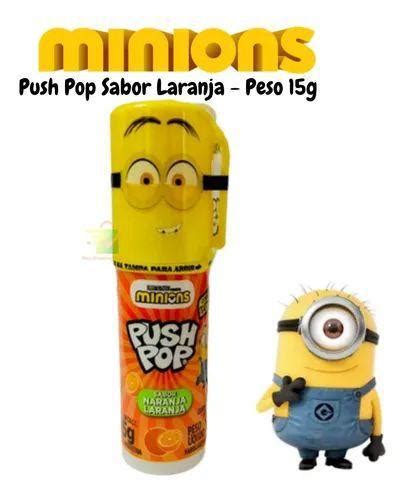 Pirulito Push Pop Tema Minions Sabor Laranja Importado Nfe Pirulito Magazine Luiza