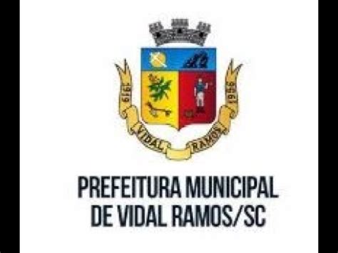 Saiu O Edital Do Concurso Da Prefeitura De Vidal Ramos Sc Youtube