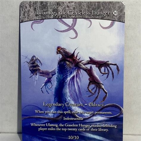 Ulamog The Ceaseless Hunger Custom Card Alternate Full Art Etsy