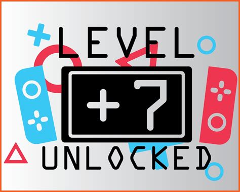 level  unlocked svg  birthday  years  gamer shirt etsy