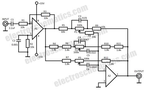 5 Band Equalizer Circuit Diagram