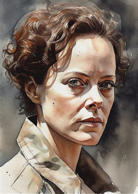 Sigourney Weaver Digital Art By Thuy Dinh Thi Fine Art America