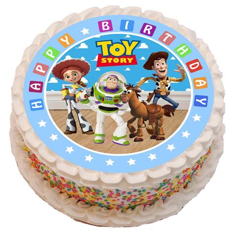 Buy Toy Story Theme Precut Cake Topper 8 Inch Round Edible Icing Sheet