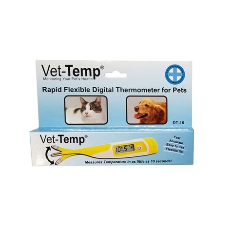 Vet Temp Rapid Flexible Digital Rectal Pet Thermometer Ph