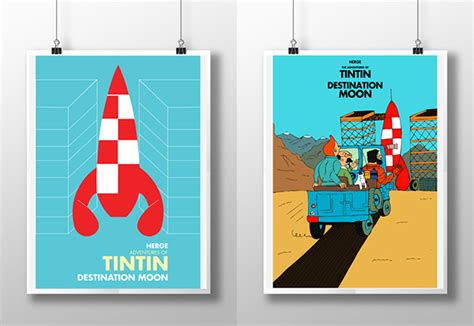 Tintin Posters on Behance