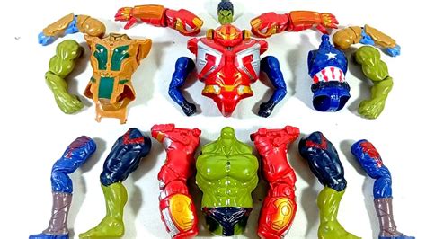 Assemble Toys Hulk Buster Vs Thanos Armor Vs Captain America Vs Hulk