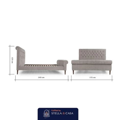 Modern Bed Fancy Gray Stella Bed Ra Bd21 Stella La Casa