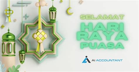 Hari Raya Puasa Greetings - Happy Hari Raya Puasa by AI Accountant