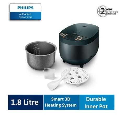 Philips 3000 Series Smart 3d Heating 18l Digital Rice Cooker Hd451862