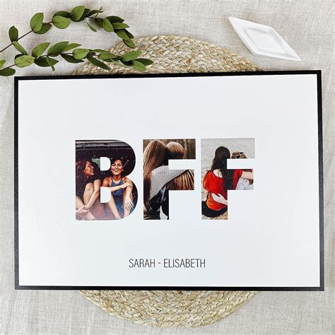 Amazon De Bff Geschenke Holzbild Foto Geschenk Personalisierbar