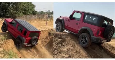 Mahindra Thar X And Maruti Suzuki Jimny Door Suv Show Off Their Off