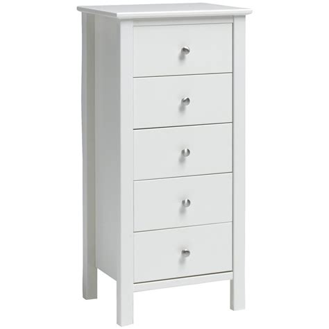 Tall Narrow Chest Of Drawers White Stockholm Drawer Tall Boy Tall