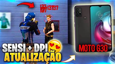 A MELHOR sensibilidade E dpi MOTO G8 PLAY NOVA ATUALIZAÇÃO DPI MOTO