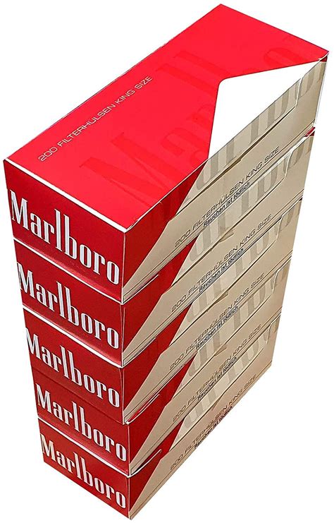 Marlboro Red King Size Hülsen 200 Stk Typ Red Verpackung