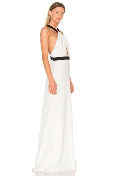 Jill Jill Stuart Halter Gown In Ivory Modesens