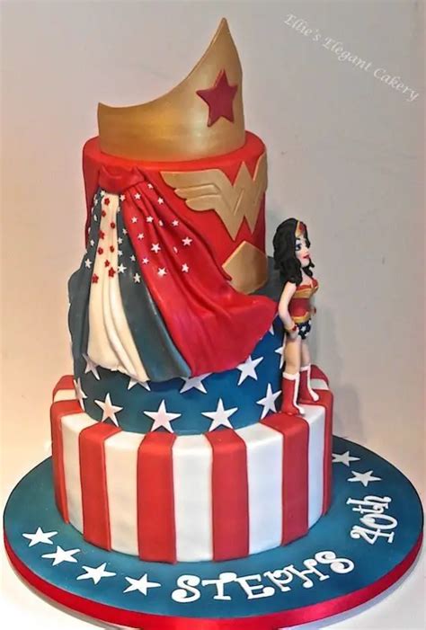 Wonder Woman Theme Cake Tutorials