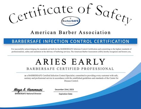 Barbersafe Infection Control | American Barber Association