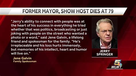 Jerry Springer Dies At Age Of 79 Youtube