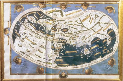 First edition of Ptolemy s Map of the World, Ulm 1482 (Clark et al ...