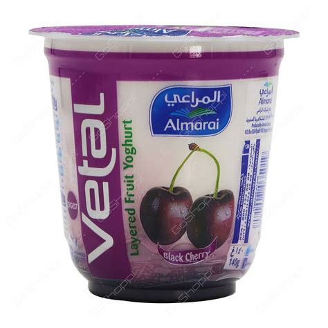 Almarai Vetal Layered Fruit Yoghurt Black Cherry 140 G Buy Online